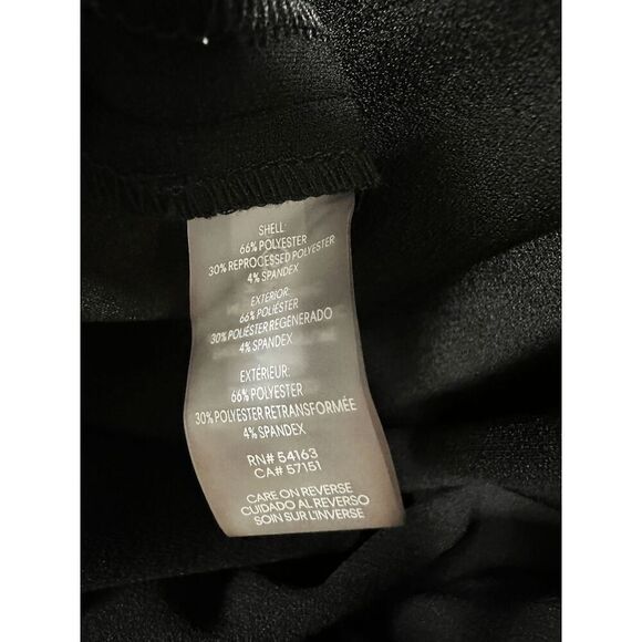 Calvin Klein Women's Belted Sleeveless Faux-Wrap Sheath Dress - Black 4 - Picture 4 of 8